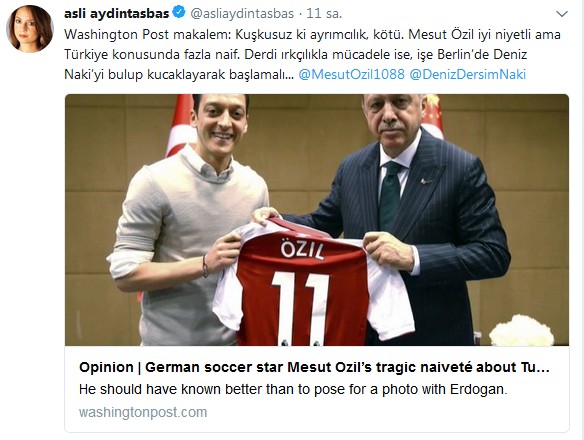 Aslı Aylintaşbaş'tan skandal yazı